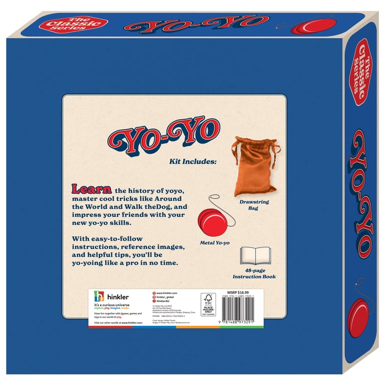 Hinkler - Retro Box Learn Yoyo Skills - Complete Kit, Instruction
