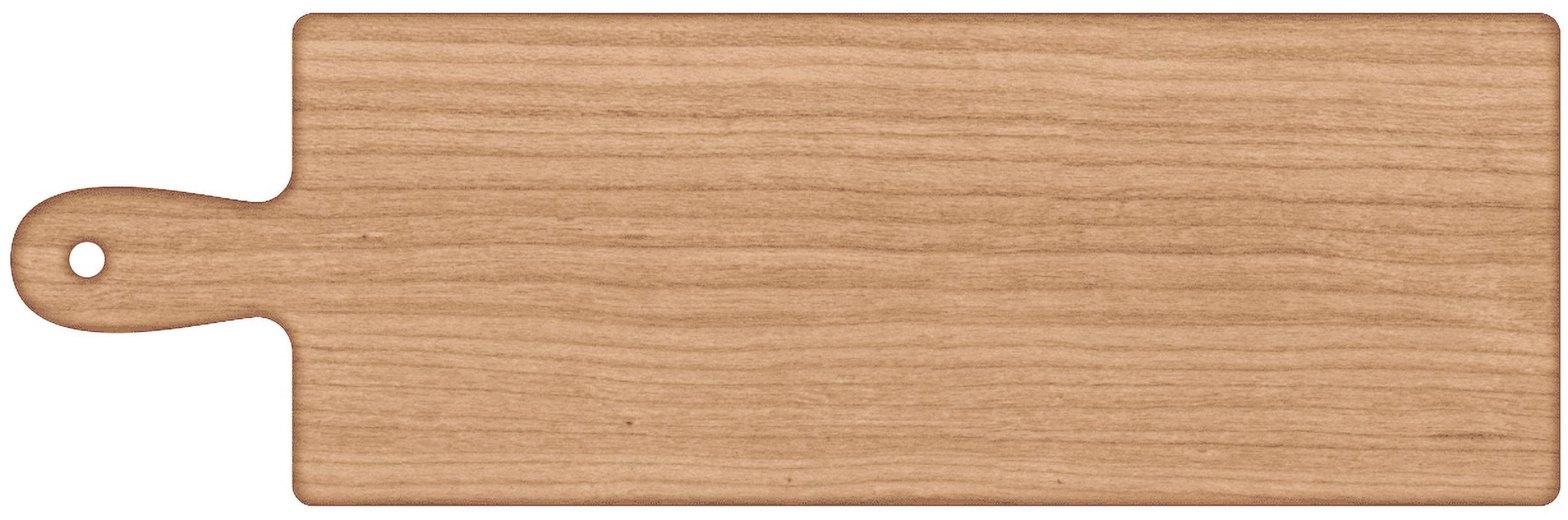 (1 pack) Plaid Wood Surfaces Pine Charcuterie Board, 18" x 7"