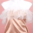 thumbnail image 4 of 1 pc Lady Tulle Collars Bridal Shawl with Imitation Pearl & Rhinestone White 1870x160x1.5mm, 4 of 6