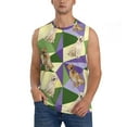 thumbnail image 2 of Lsque Labrador Retriever Dog Print Men's Cotton Blend Sleeveless Muscle Shirts (S-3XL)- Moisture Wicking, Odor Protection, UPF 30+,XX-Large, 2 of 8