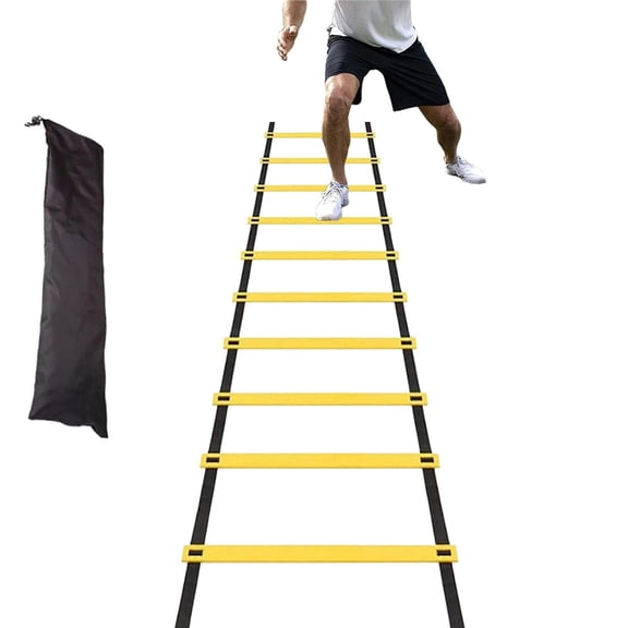 UHIAGREE Agility Ladder Speed Training Equipment,12 Rungs 19.7ft Football Ladder with Carry Bag