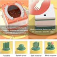thumbnail image 2 of Toilette de Camping Portable, Toilette de Voyage Pliable, Toilette de Camping Extérieure avec 20 Sacs de Toilette 1 Sac de Rangement, Toilette de Voyage Pliable, 2 of 7