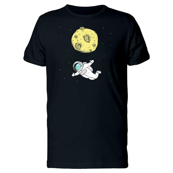 Astronaut Floating On Space Tee Men's -Image by Shutterstock