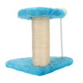 thumbnail image 4 of Cat Scratching Post, Grinding Claws Cat Tree Soft Plush 2 Layers Stable Decorative  For Indoor Blue, 4 of 8