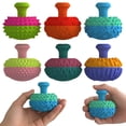 thumbnail image 1 of 6 piezas de 5 cm de silicona para descompresión del pulgar para niños y adultos, juguete sensorial para aliviar el estrés, pulgar de silicona, 1 of 8