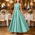 thumbnail image 2 of ATOGUTA Girl Long Formal Dress Wedding Satin Dresses Princess Birthday Party Prom Ball Gown Size 0-15, 2 of 6
