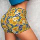 thumbnail image 4 of Fotbe Vintage White Yellow Sunflower Shorts Sin Costuras – Shorts Deportivos de Cintura Alta para Mujer, Elásticos para Gimnasio, Yoga, Running o Ciclismo-Small, 4 of 8