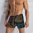thumbnail image 4 of Men's Boxer Briefs Comfortable Breathable Underwear, Electric Guitars Rock Music, 4 of 7