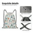 thumbnail image 4 of Saiise Eiffel Tower Pattern Sports Drawstring Backpack - String Swim Gym Bag with Wet Proof Pocket for Women&Men-Medium, 4 of 6