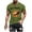 Army Green#, variant on MELDVDIB Mens T-Shirts Fashion Printed Fashion Casual Slim Summer Tops Short Sleeve Shirts Light Weight Comfy Crewneck Tees