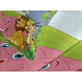 thumbnail image 4 of Ambesonne Animal Quilted Bedspread Set 3 Pcs, Savannah Animals Cartoon, Queen Size, Multicolor, 4 of 5