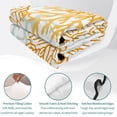 thumbnail image 4 of Full Quilt Set 78''x90'', Orange Gray Coral Coastal Lightweight Bedspread Coverlet Set with 2 Pillow Shams, Summer Beach Seaside Nautical Breathable All Season Quilt Bedding for Bedroom/Guest Room, 4 of 9