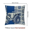 thumbnail image 5 of Construction Throw Pillow CoversEquipment Trucks Pillow Cases Cushion Covers Excavator Tractor Decorative Throw Pillowcases Construction Vehicles Plaid Grid Blue White Cushion Cases, 5 of 7