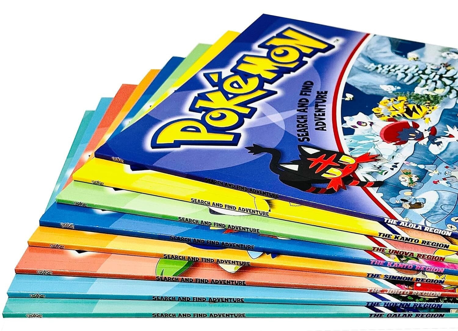 Pokemon Search and Find Adventure 8 Books Collection Set - Ages 4+ - Paperback