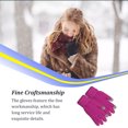 thumbnail image 4 of Qarigey Guantes de invierno para mujer, cubiertas para manos, calentadores de manos, guantes tejidos para invierno con pantalla táctil para niñas, guantes y mitones Rosa oscuro Qarigey AP011251-11B, 4 of 6