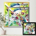 thumbnail image 4 of Wildflowers and Vibrant Wild Spring Leaves X 16 in x 16 in Framed Painting Canvas Art Print, by Designart, 4 of 4