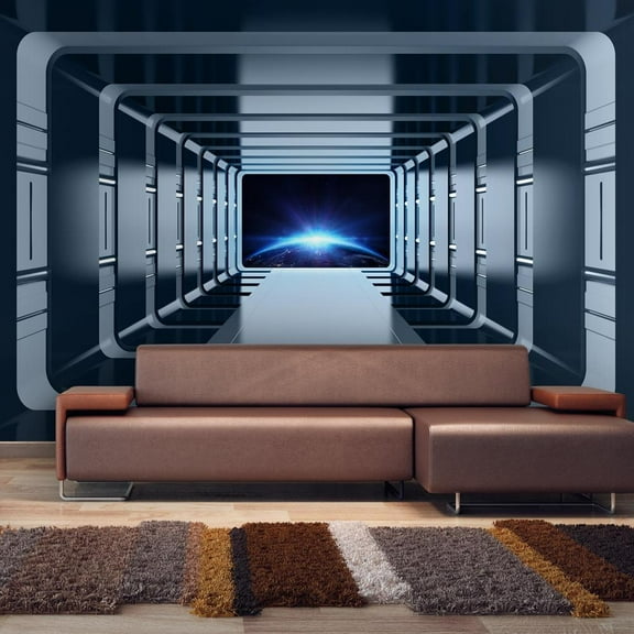 Tiptophomedecor 3D Illusion Wallpaper Wall Mural - Galactic Gates