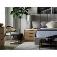 thumbnail image 2 of Universal Black Wood & Cane Accent Chair in Gray Performance Fabric, 2 of 3