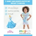 thumbnail image 2 of Disney Princess Cinderella Toddler Girls T-Shirt and French Terry Shorts Outfit Set Toddler to Big Kid, 2 of 5