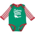 thumbnail image 3 of Inktastic Future Diver Scuba Diving Boys or Girls Long Sleeve Baby Bodysuit, 3 of 5