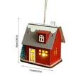 thumbnail image 6 of Christmas Cabin Ornaments Christmas Decorations Luminous Wooden Cabin LED Wooden Christmas Cabin Desktop Ornaments, 6 of 6