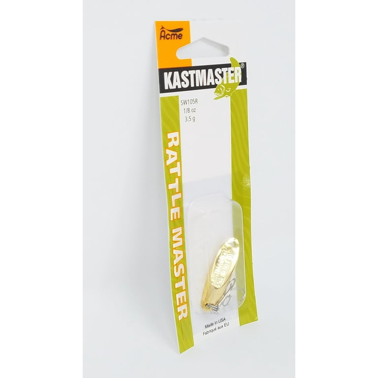 Acme Tackle Kastmaster Rattle Master Fishing Lure Spoon Gold 1/8