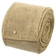 thumbnail image 1 of Cinta de yute con alambre Uxcell, 2-1/2 pulgadas x 10 yardas, rollo de cinta de tela blanca, decoración con borde de alambre, color natural / 2.5", 1 of 5