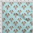 thumbnail image 3 of oneOone Cotton Silk Fabric Bird & Tree Block Fabric Prints By Yard 42 Inch Wide, 3 of 4