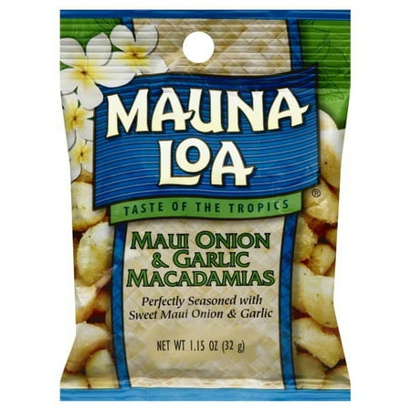 Mauna Loa Maui Onion & Garlic Macadamias, 1.15 Oz.