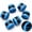 Blue, variant on 6pcs 3.4Ft Car Steering Wheel Wrap Tape, XISELI Non-Slip Sweat Absorbent Self-Adhesive Steering Wheel Protective Bandage, Universal Breathable Auto Interior Accessories for Truck SUV (Black)