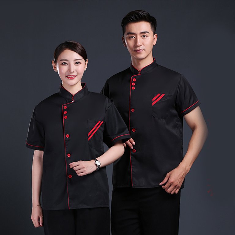 2023 New Chef Clothes Uniform Restaurant Kitchen Cooking Chef Coat Waiter  Work Jackets Professional Uniform Overalls Outfit