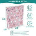 thumbnail image 3 of FORMRS 3 Ring Binder 1.5 inch with Pockets Clip Board 200 Sheets Capacity, Pink Halloween, 3 of 8