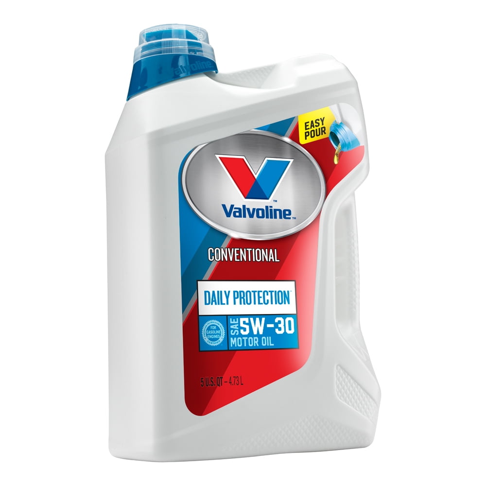 Valvoline™ Daily Protection SAE 5W-30 Conventional Motor Oil - Easy Pour 5 Quart - Walmart.com