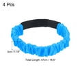 thumbnail image 2 of Uxcell Elastic 3 Legged Race Tie Band Outdoor Carnival Relay Game, Blue 4 Pack, 2 of 5