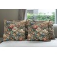 thumbnail image 5 of Ambesonne Floral Eucalyptus Throw Pillow Cover Pack of 4, Art Nouveau Bloom, 4 Pcs-36" x 16", Sepia Multicolor, 5 of 5