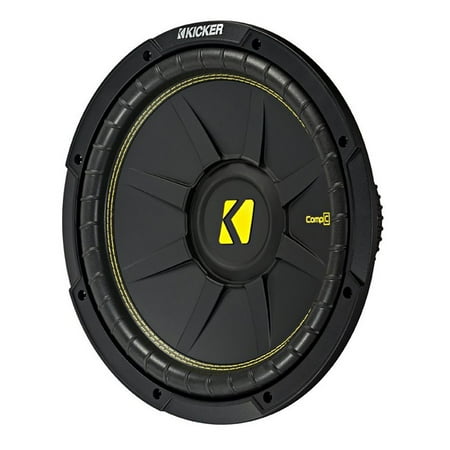 Kicker 10 Inch CompC 500 Watt 4 Ohm Single Voice Coil SVC Subwoofer | (Best Studio Subwoofer Under 500)