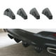 thumbnail image 2 of Difusor de labios de parachoques trasero del coche kusrkot 4 x Universal Negro, 2 of 8