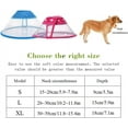 thumbnail image 3 of Pet Cone Recovery Dog Cone Adjustable Dog Collar Clear Padded Collar with Breathable Soft Edge, Plastic Puppy Cone Protect The Neck Surgery Recovery, Designed for Cats and Puppies, 3 of 6