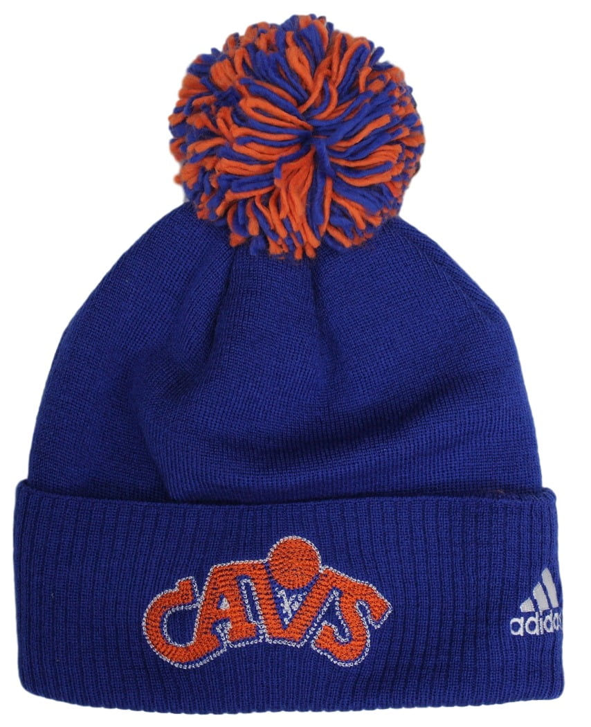 Cleveland Cavaliers Adidas NBA Hardwood Classics Cuffed Knit Hat with Pom by Adidas