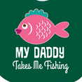 thumbnail image 4 of Inktastic My Daddy Takes Me Fishing Girls Girls Baby Bib, 4 of 4