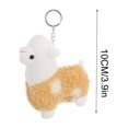 thumbnail image 3 of YujiCraft Llama Plush Keychain Pendant, Alpaca Stuffed Animal Keyring for Girls Boys Bag Charm,Khaki, 3 of 5