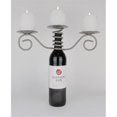 thumbnail image 1 of Metrotex Designs 29074 Wine Bottle Triple Pillar Candleholder-Pewter Powder Coat Finish, 1 of 1