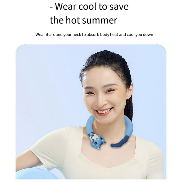NQyIOS Neck Cooling Tube with Insulated Bag Reusable Ice Ring