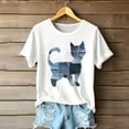thumbnail image 2 of GERsome Womens Short Sleeve Crew Neck T-Shirts Cute Animal Graphic Shirts Summer Loose Fit Casual Basic Tees, Sizes S-2XL, 2 of 4