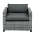 thumbnail image 6 of 8-Piece Patio Furniture Sets, Outdoor All Weather Wicker Rattan Sectional Patio Conversation Set with Cushions and Coffee Table, Gray, 6 of 9