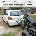 thumbnail image 3 of Kojem 2'' Motorcycle Trailer Hitch Towing Receiver Carrier W/ Tie-Down Bar Portable, 3 of 15