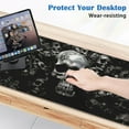 thumbnail image 4 of Skull Mouse Pad Gaming Mousepad Desk Mat,Smoothing Fabric Mousepad for Fluid Control,Ultra-Stable Non-Slip Rubber Base Mouse Pad,Stitched Edges(31.5x15.7 in), 4 of 6