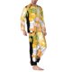 thumbnail image 2 of Balery Sunflower Gnomes 3 Pijama para Hombre de Dos Piezas con Manga Larga, Conjunto de Dormir y Descanso Suave con Bolsillos-Medium, 2 of 7