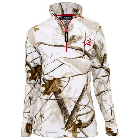 Snow Women's White Half-Zip Fleece Zip Up