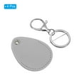 thumbnail image 3 of Uxcell Leather Key Fob, 4 Pack PU Leather Key Fobs Key Chain Holder for ID Key Cards, Gray, 3 of 6